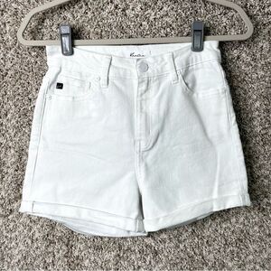 KanCan Shorts Women’s Small White Rolled Cuff High Rise